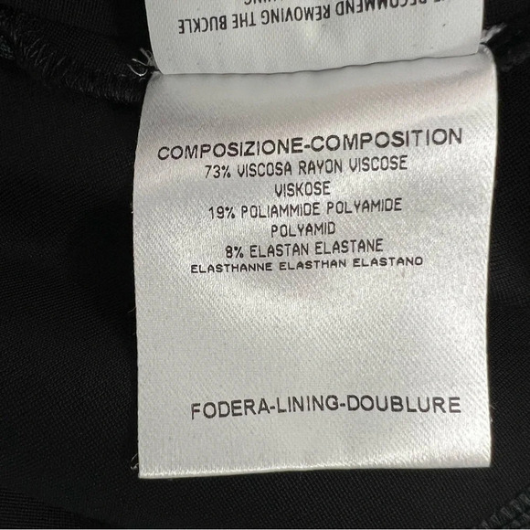 GUCCI Fitted Sleeveless V-neck Bamboo Belted Sheath Dress Black Luxury Size M - Picture 9 of 12